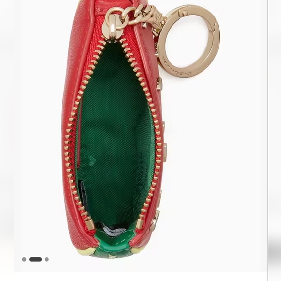 Kate Spade Watermelon Key Chain Coin Purse NWT - Picture 3 of 4